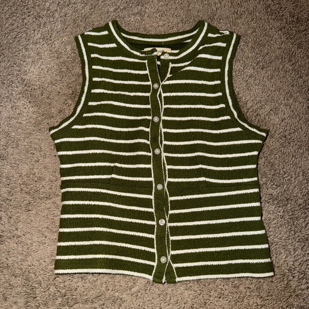 Madewell green sweater